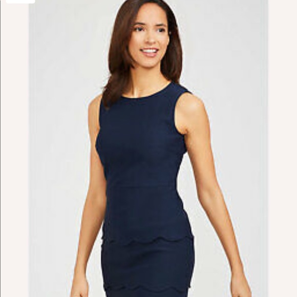 J.McLaughlin Providence Sheath Dress Navy Size 10 - Picture 2 of 15